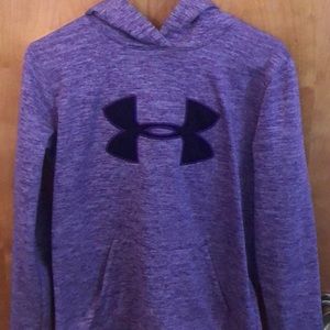 purple under armour sweatshirt